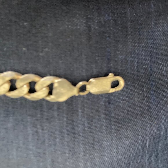 Vintage Italy Sterling Silver 925 Figaro Bracelet 8" - Picture 4 of 5